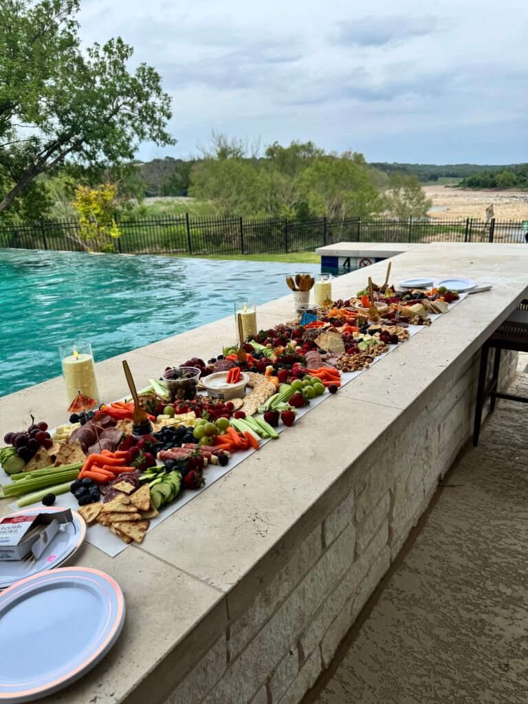 Charcuterie table set Pool Side